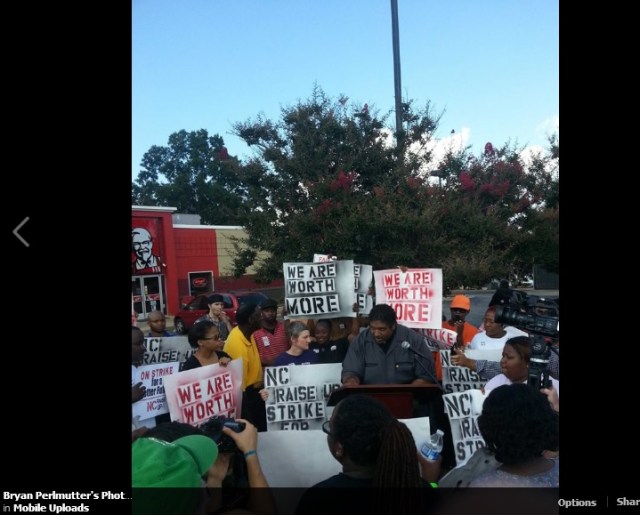NC Vote Defenders - Bryan Perlmutter - FB -Occupy2pt0 fast food strike BARBER NAACP 2 082913