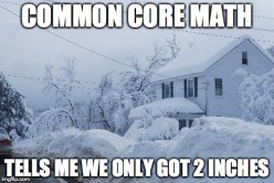 Common Core Snow Math