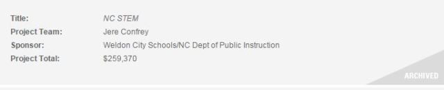 NCSU Grants - Archived STEM- Jere Confrey