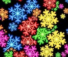Rainbow Snowflakes