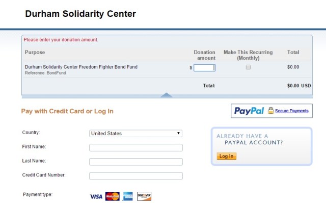 Bail Fund - DSC PayPal