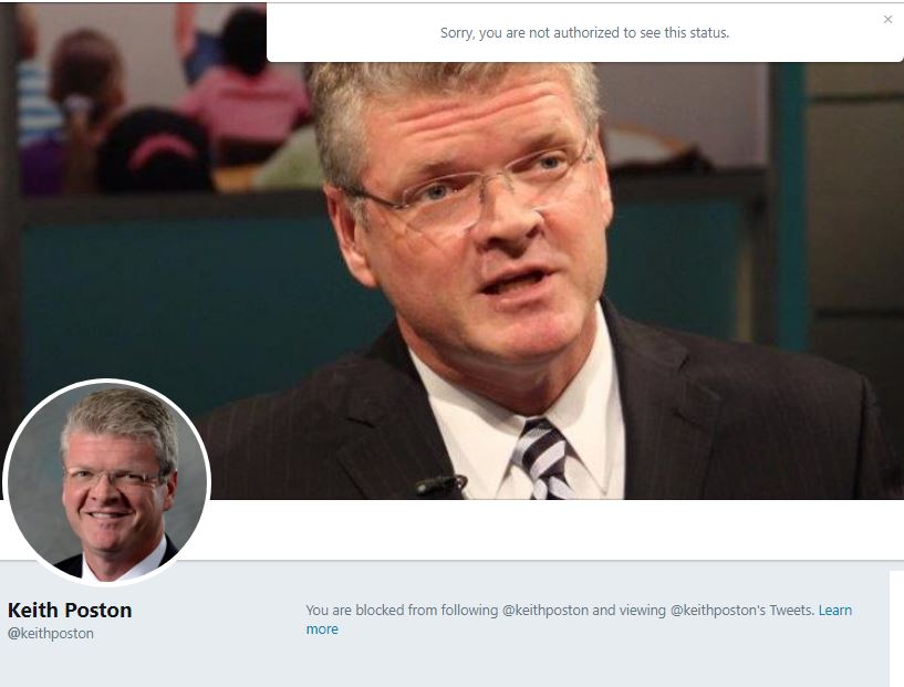 Keith Poston NC Public Schools Forum Blocks AP Dillon